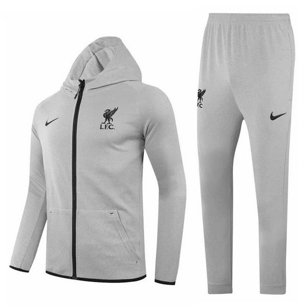 Chaqueta Con Capucha Liverpool 2020-2021 Gris